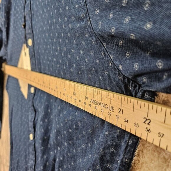 NWT Selected Homme Shirt Slim Fit Organic Cotton Long Sleeve Button-Down Sz 16.5 - Picture 4 of 10